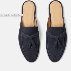 Scarosso mule - blue suede